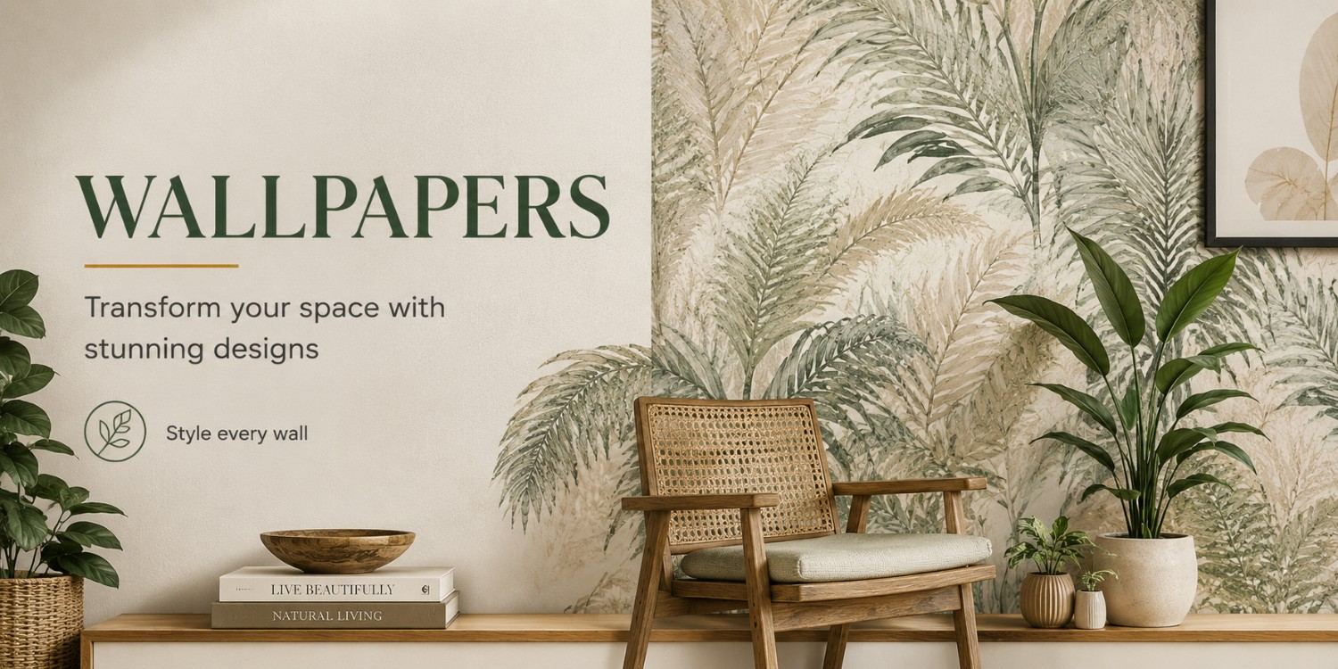 Premium Wallpapers and Murals Banner